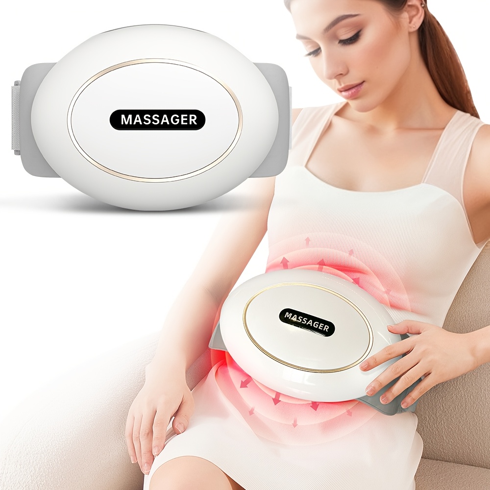 Cordless Heating Waist Belt With 6 Kneading - Rechargeable Heating Suitable For , Relaxation, Adjustable Belly Wrap For Lower Back, Abdomen, Hip, Portable - Device
