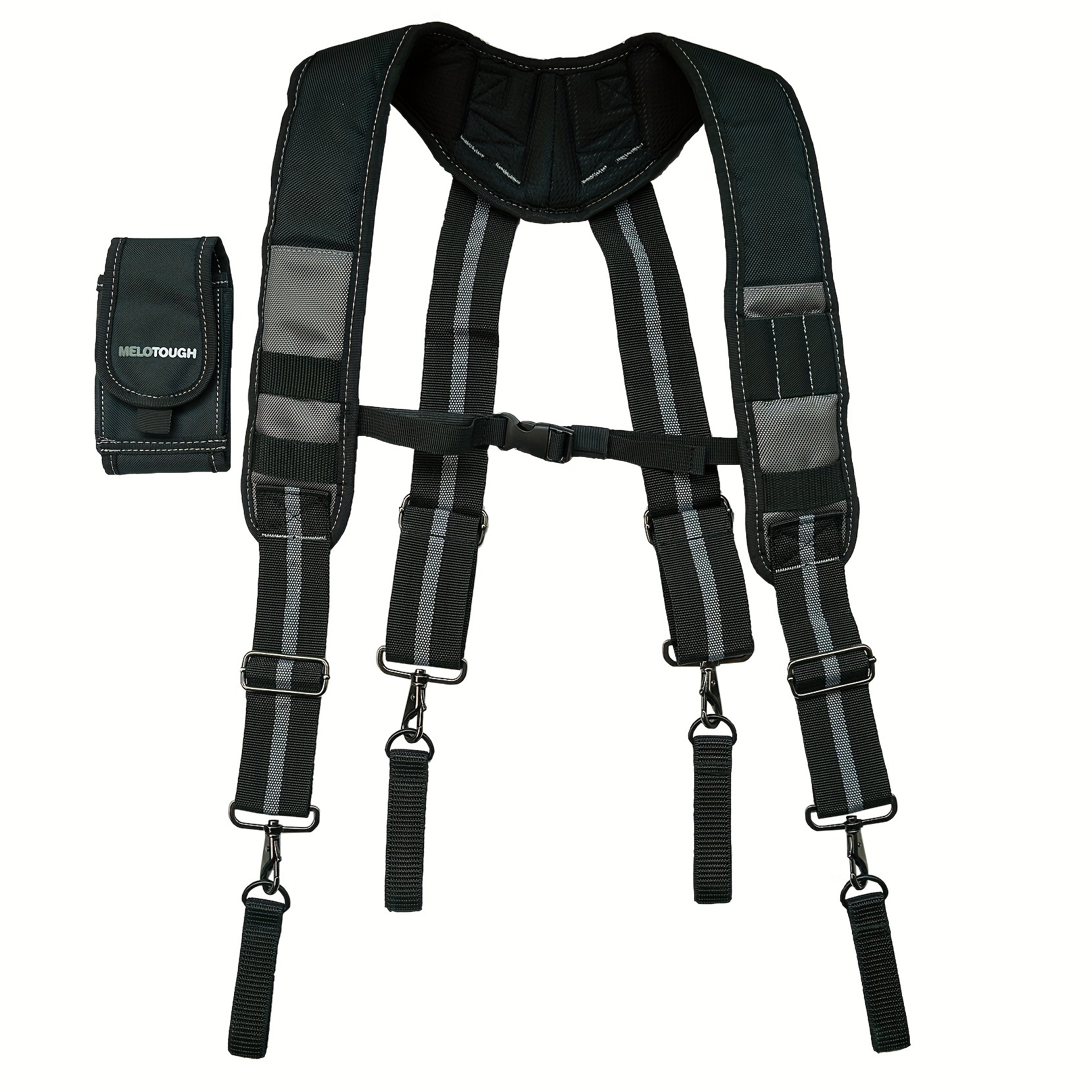 1pc Men's Tool Belt Suspenders, Shoulder Straps Outdoor Hiking Waist Bag  Suspenders Accessories