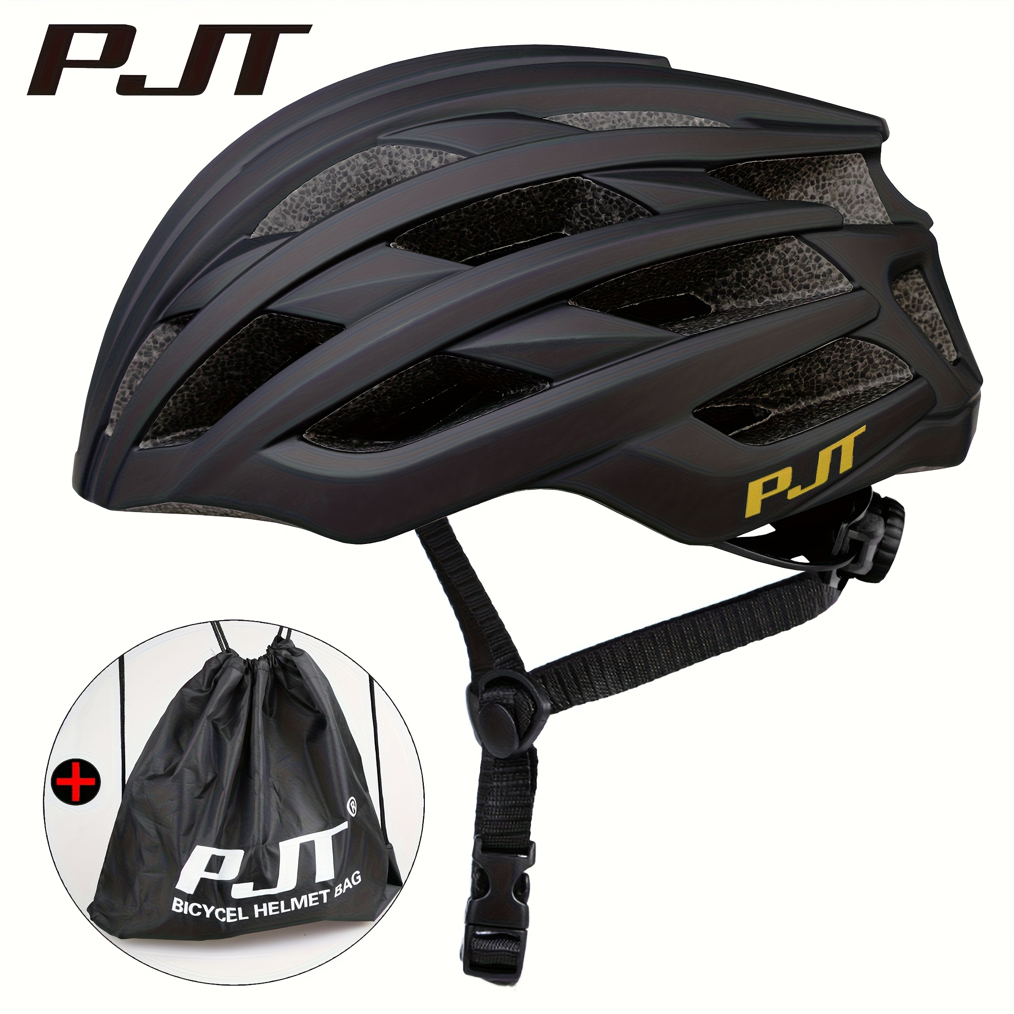 pjt ultralight bicycle helmet for adult men and women high density eps 0 7mm pc shell high quality helmet suitable for road and leisure cycling double set painted matte surface   plus metal powder to showcase high end quality bicycle cy
