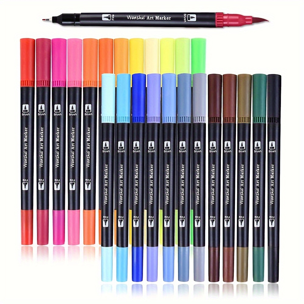 

Of 24- - -tip Markers, Suitable For Art , Drawing, And - Comics .