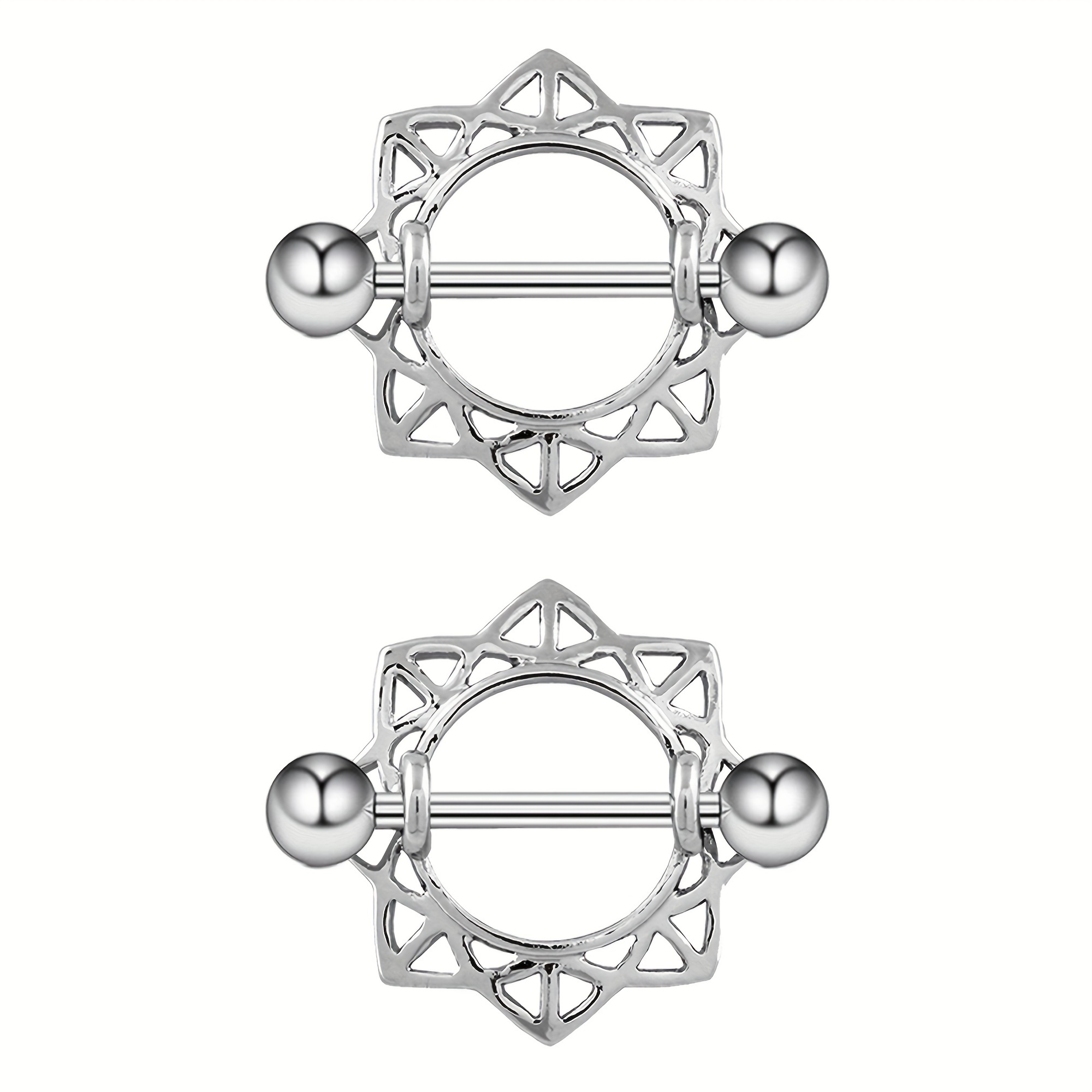 Stainless Steel Gothic Nipple Shield