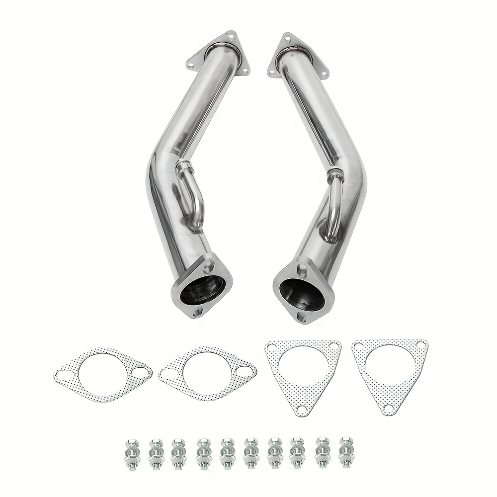 TEMU 2.5" Exhaust Downpipe/test Pipe For 2009-2018 For Z34 For 2008-2013 G37 3.7l V6