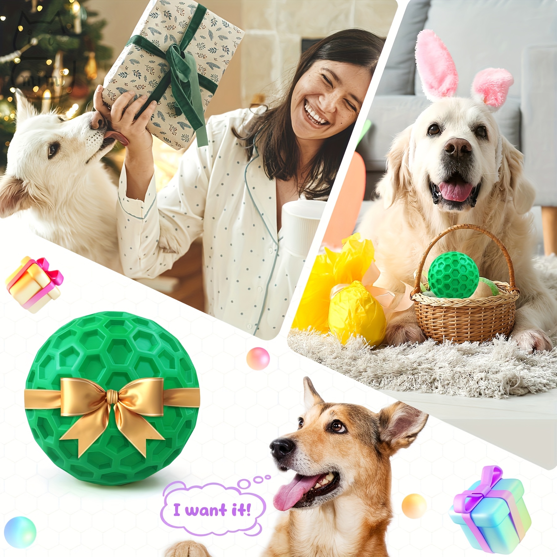mimi 2pcs heavy duty indestructible dog chew toys with   tough honeycomb rubber ball with hexagonal texture squeaky   non toxic aggressive chewer toys for large dogs all breed sizes   red black white durable chew ball for fetch tug of   fun interactive playtime easy to   for   squeaky balls for large dogs interactive balls for dogs   equipment large interactive dog ball Product details 5