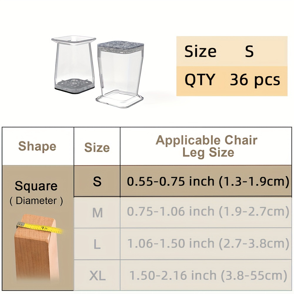 36 Protectores Silicona Patas Sillas Protectores Patas - Temu Chile