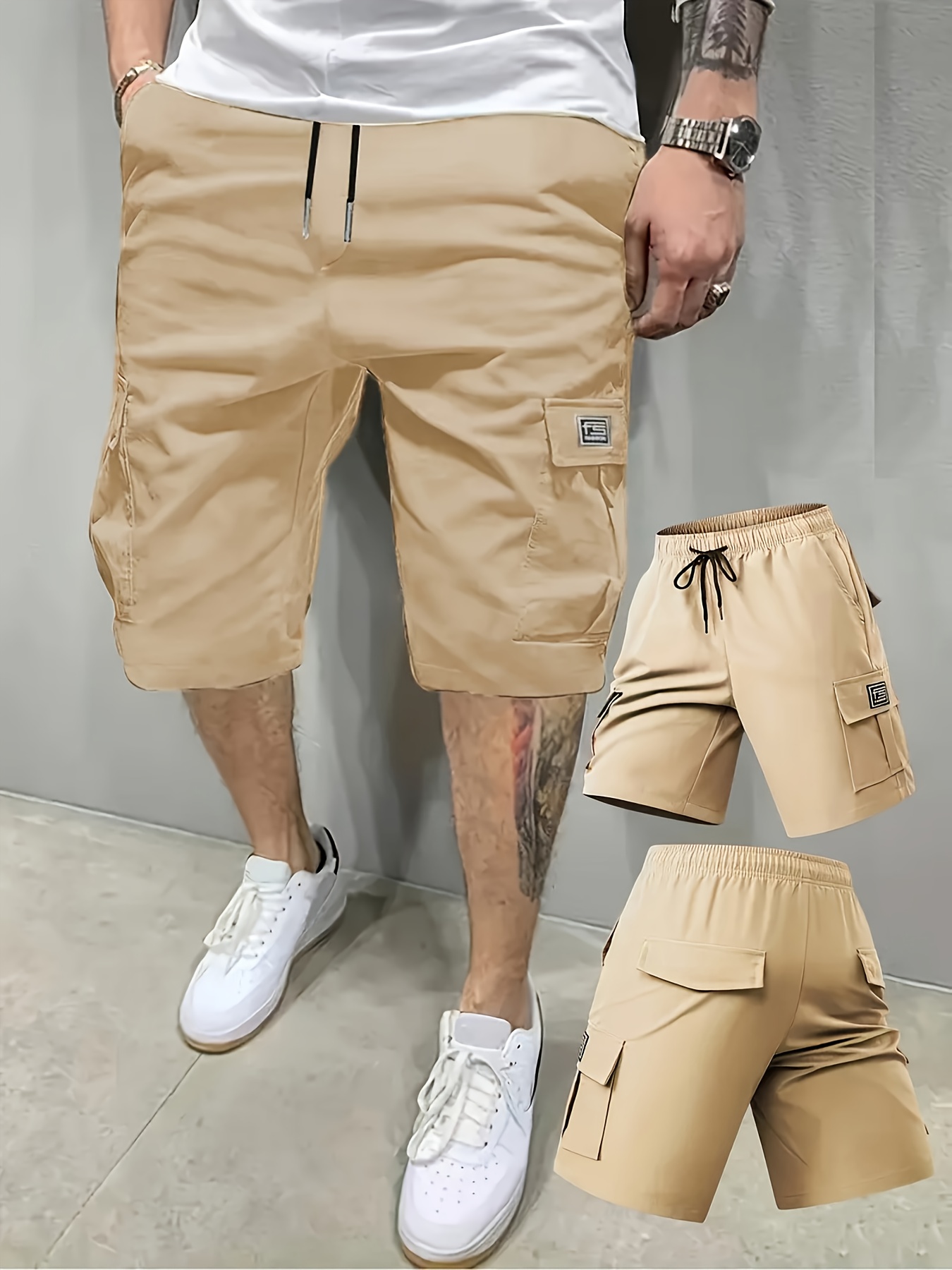 Short Cargo Homme Multi-Poches Nouveau Short de Travail Cargo Transfrontalier pour Homme avec Plusieurs Poches, Short de Randonnée Décontracté et à la Mode pour l