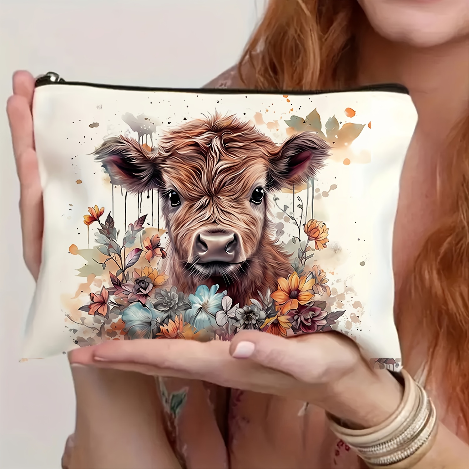 

Cow Makeup Bag - , Double- , Spacious & Cosmetic For Women