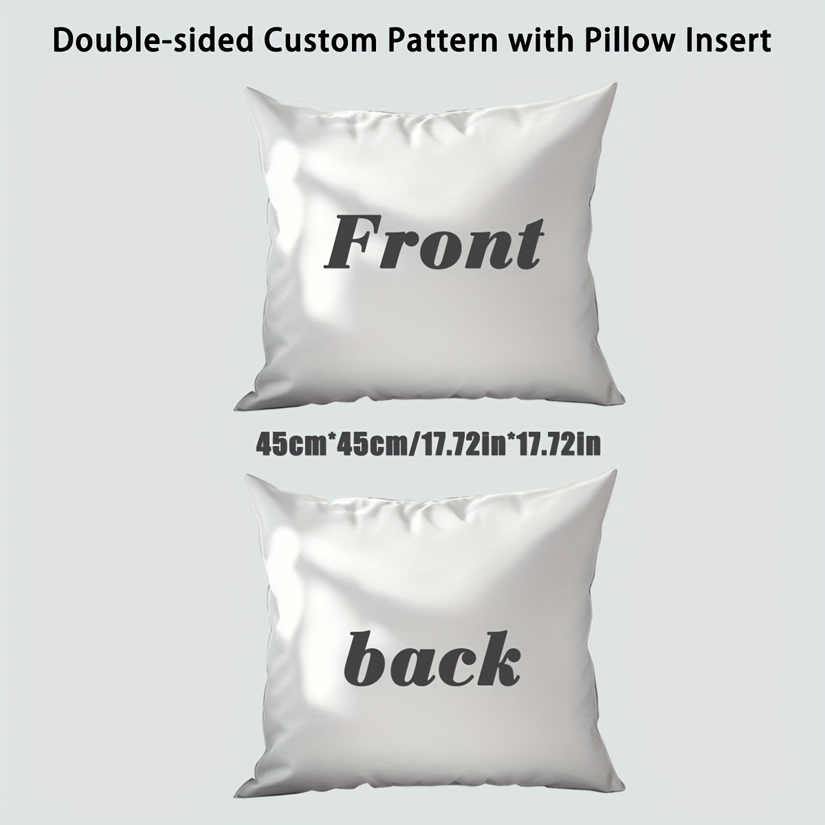 TEMU 1 Double-sided Customized Throw Pillow With Clear Printing. Print Your Picture, Family Photos, Pet Photos, Or Scenic Photos On The Pillow.