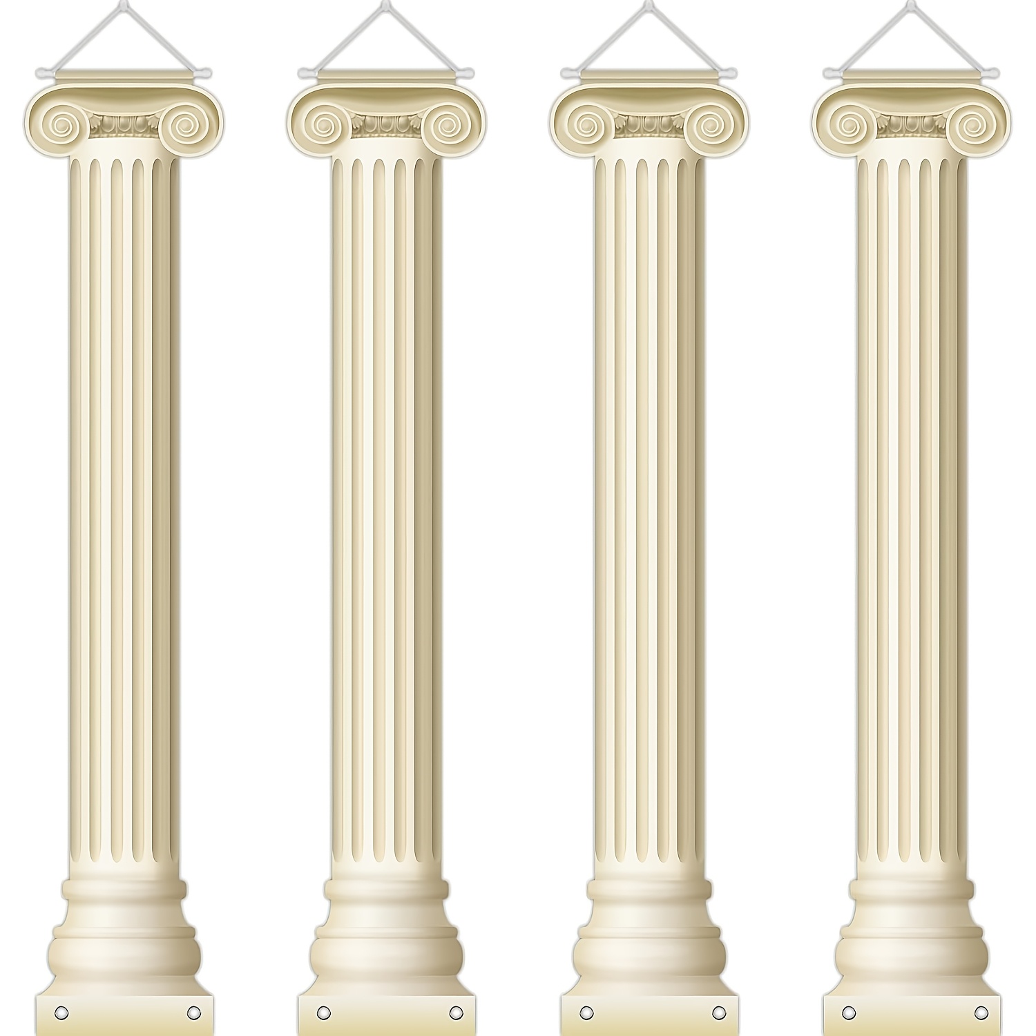 4pcs Greek Party Wall Decorations Greek Columns Banners Pillars Hanging Banners Ancient Party Decor Medieval Photo Backdrop Photography Background For Birthday Parties Supplies