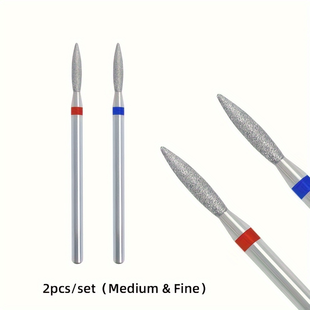 2pcs Carbide Nail Drill Bit Set for Manicure