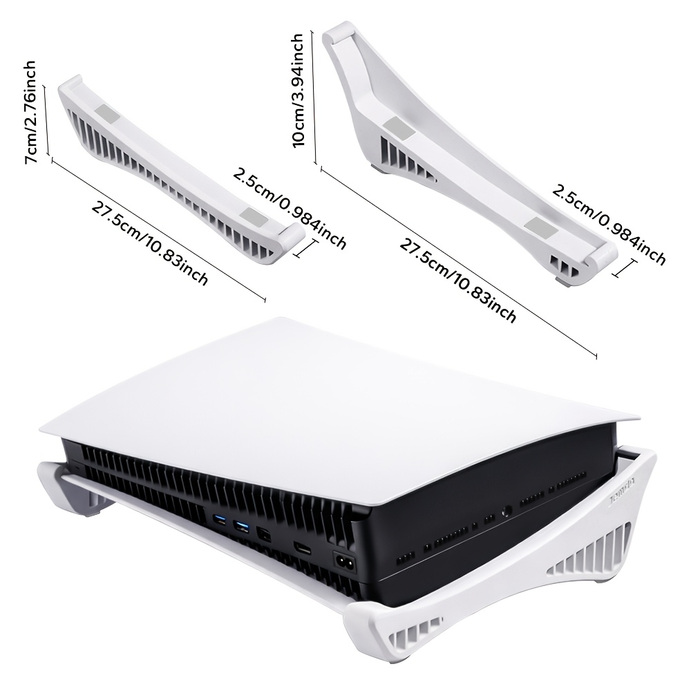 TEMU For Ps5 Console Horizontal Stand, Stable Silicone Anti-slip Pad Design, -and-play, Perfectly Compatible With Ps5 Accessories