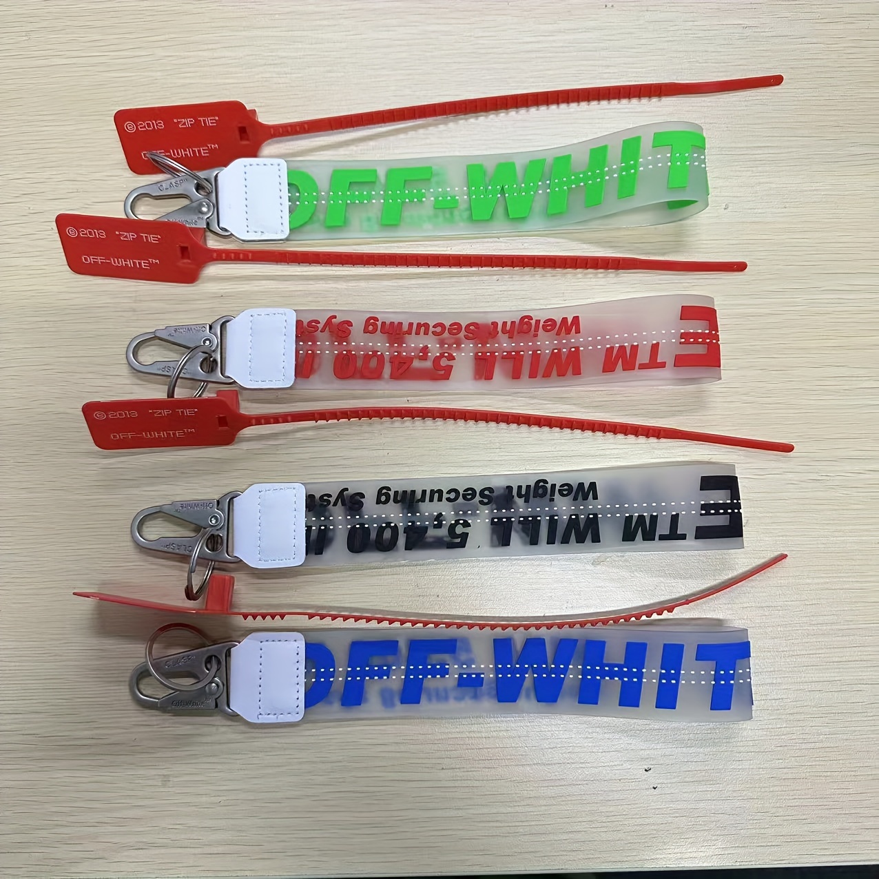 

Pvc Keychain With Embroidered English Letters, Transparent Canvas Charm Wrist Strap Keyring