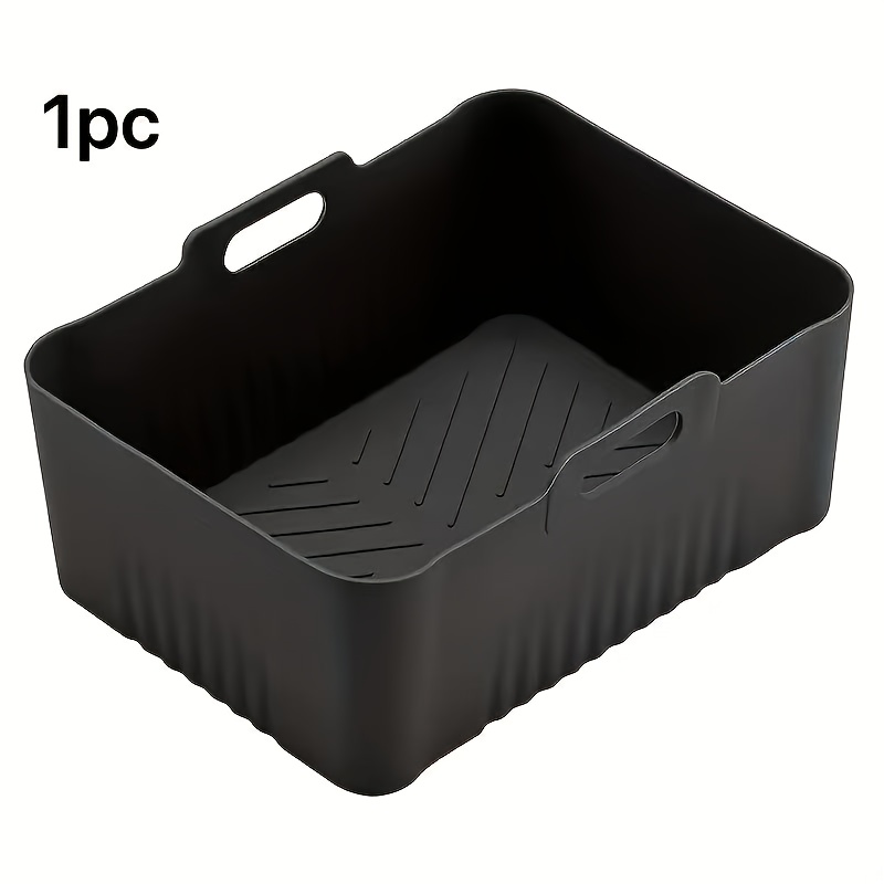 Image of 1pc, Silicone Baking Tray Suitable For Air Fryer. Suitable For Af400eu, Af451eu, Etc. It Has A Surface And Is In Air Fryers, Ovens And Microwaves