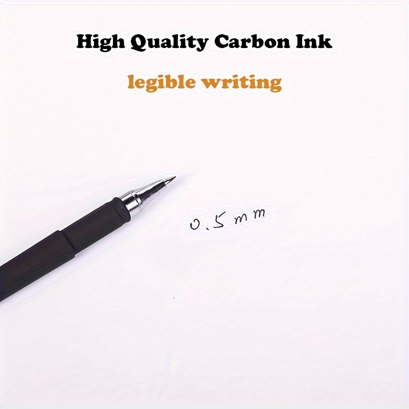 10 Black Fine Point Gel Pens Smooth Writing Large Capacity - Temu