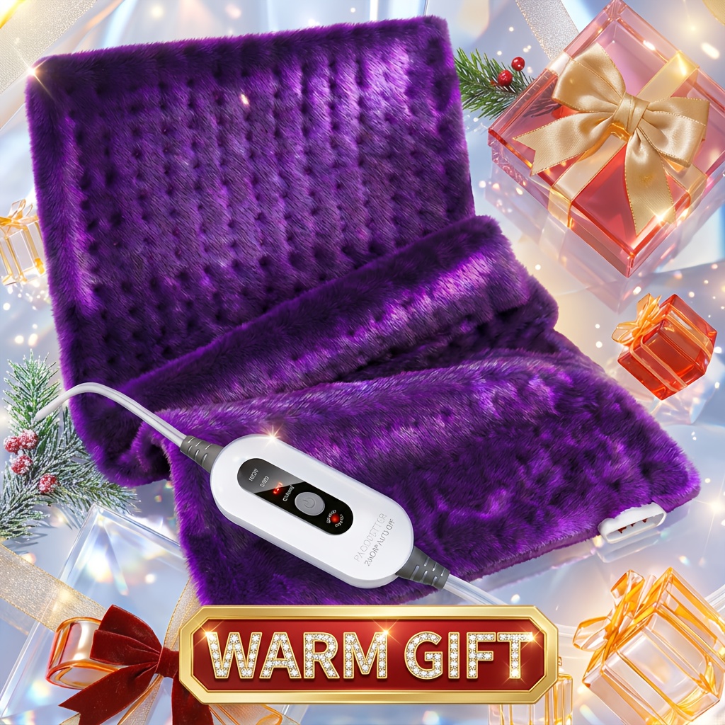 Heating Pad for Back 12x24in, Fast Heating to 150°F 2X Thicker Flannel with Heat Settings, Auto Shut-Off Machine Washable, Heat Pad for Neck Shoulders Abdomen & Women's Monthly Comfort, Dry & Moist Heat, Heater, Winter Gifts for Dad Mom