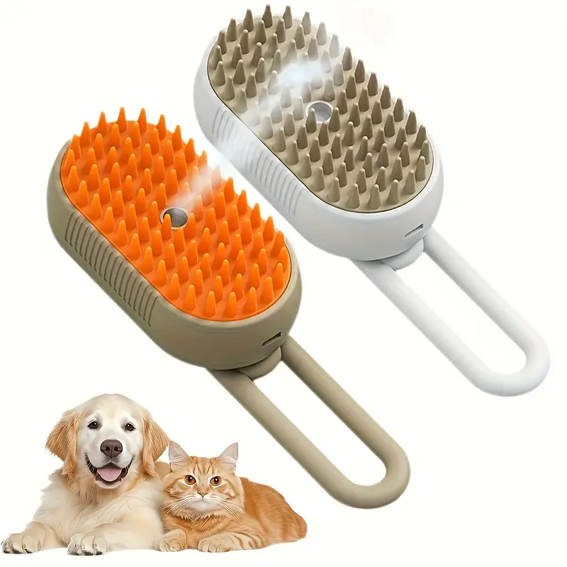 cat steam brush 2025 steam groomer comb 3in 1 cat steam brush pet hair steamy brushes pet steam brush for details 1