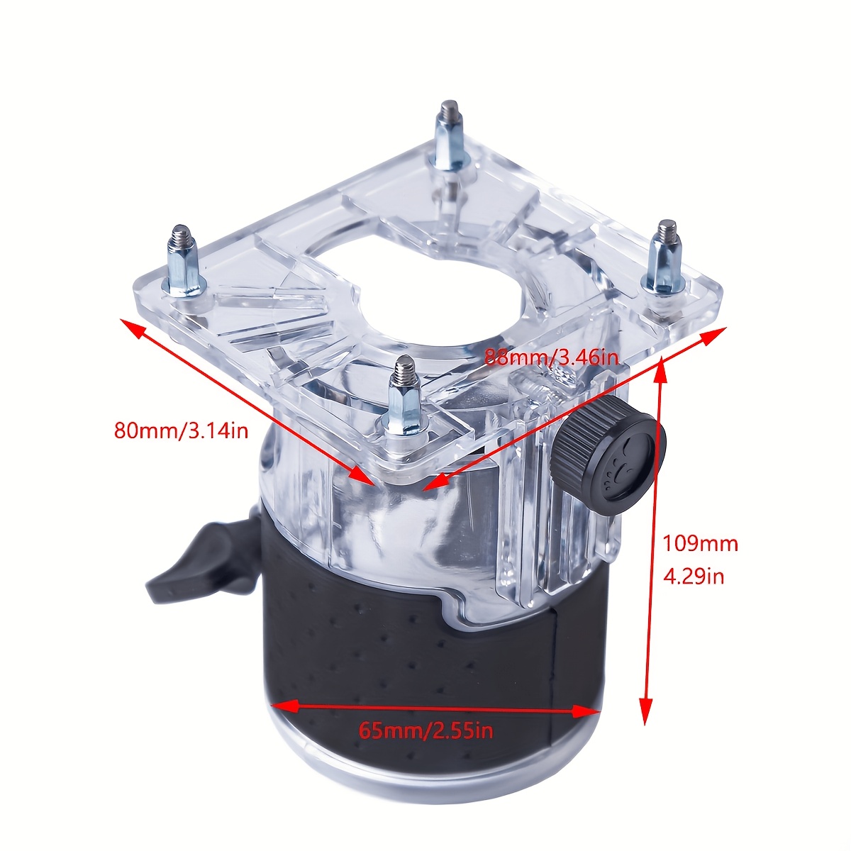 TEMU Woodworking Trimmer Base, Replacement Base For Handheld Trimmers, Suitable As An Auxiliary Accessory For Woodworking Trimming, Grooving, And