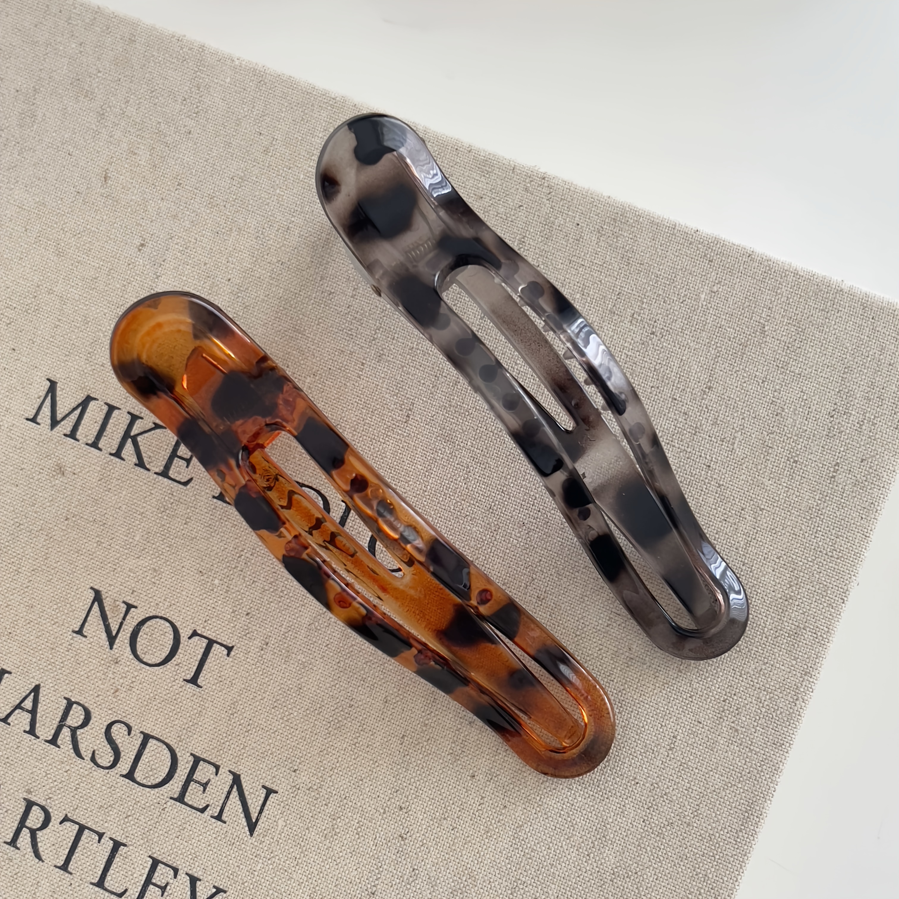 2pcs Of Elegant Leopard Print Hair Clips, Perfect For Daily Updos, Versatile And Stylish, Suitable For Autumn And Winter, Ideal Gifts For Christmas, New Year, Valentine's Day, Ramadan, And Easter