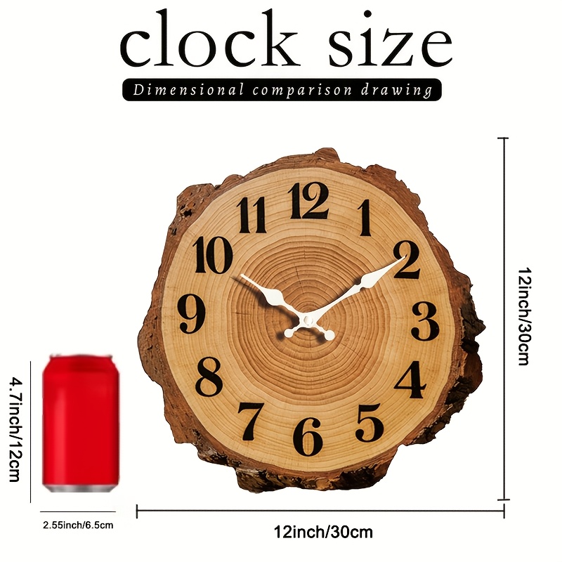 TEMU 12-inch Irregularly Cut Wall Clock With Quartz Movement, Silent Operation, Ideal For Home, Office, And Mall Holiday Decoration