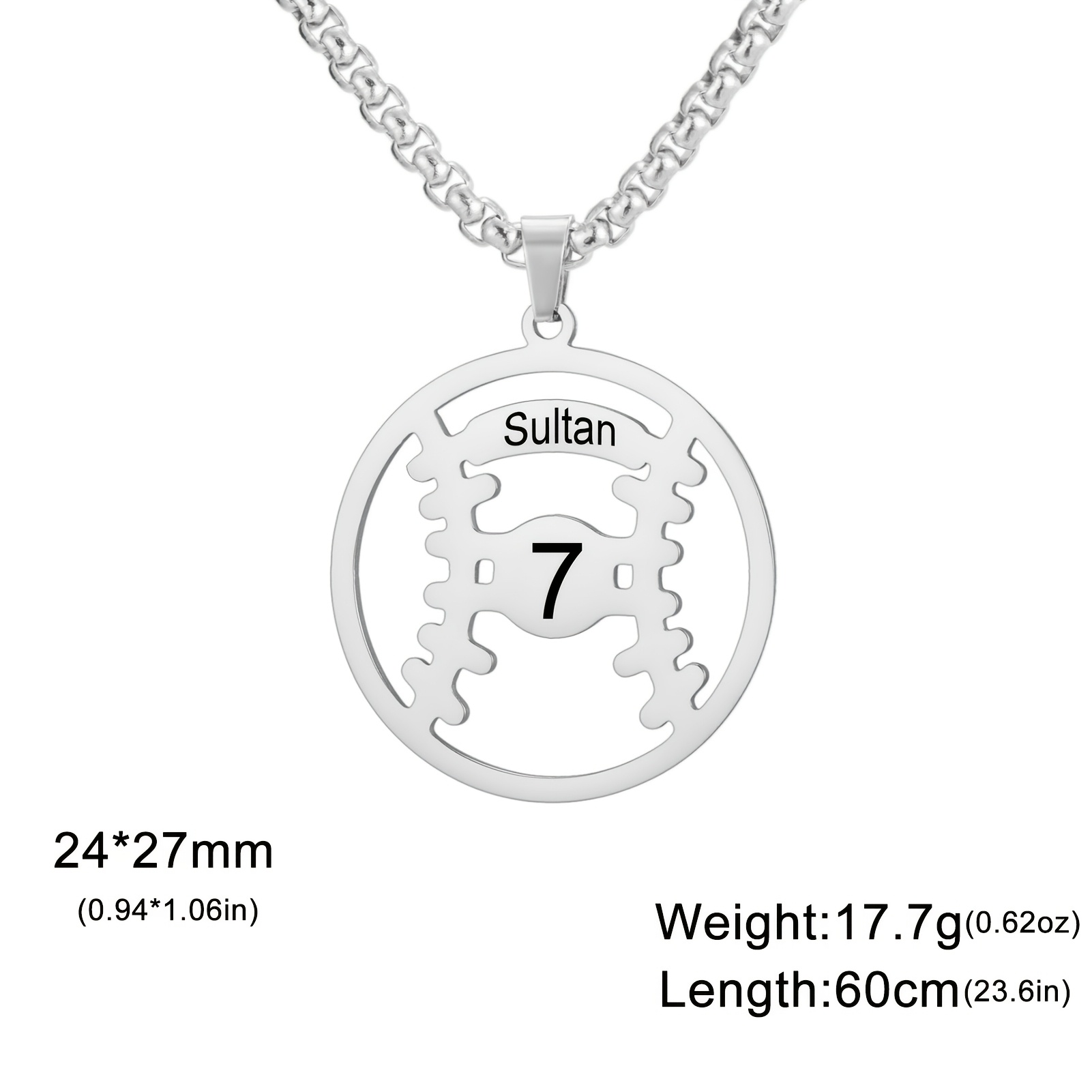 Customizable Baseball Number & Name Pendant Necklace