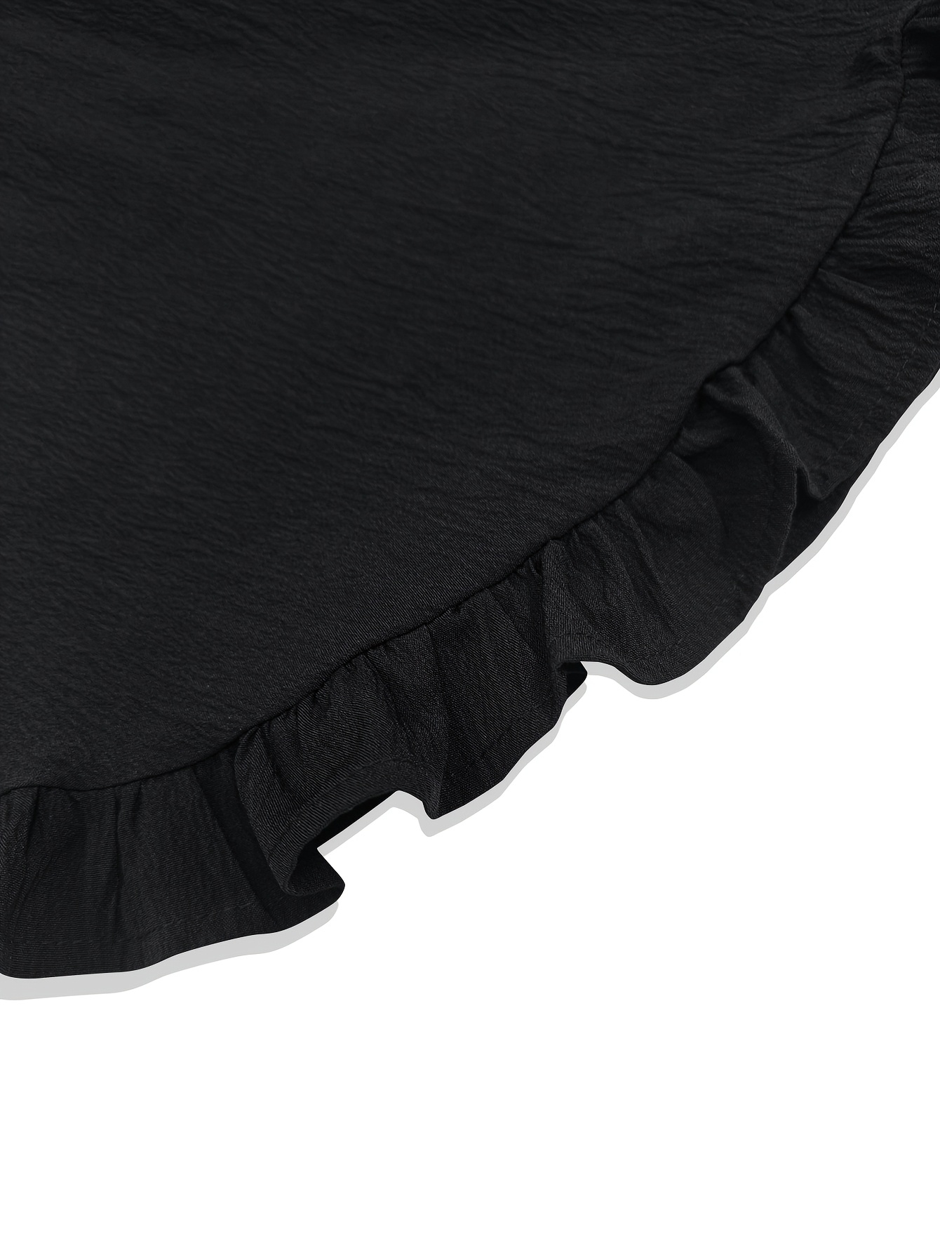 plus size autumn and winter large size womens trousers black elasticized waistband inverted v shape leg design versatile casual vacation pants for plus size women details 3