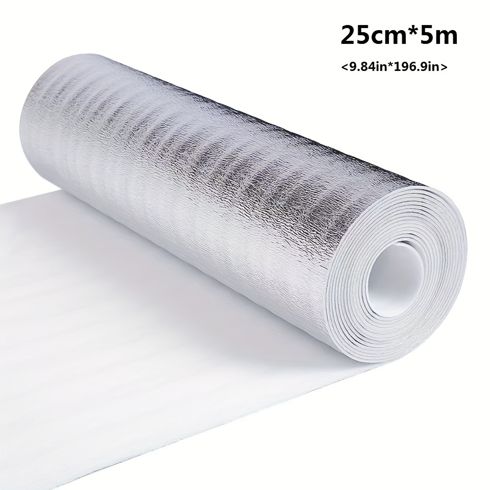 

1 Roll Reflective Sun Film, 3mm Multifunctional Insulation Material, Moisture-proof And Frost-resistant, Ideal For Fresh Packaging, Sound , And Shock Absorption - White Plastic Material