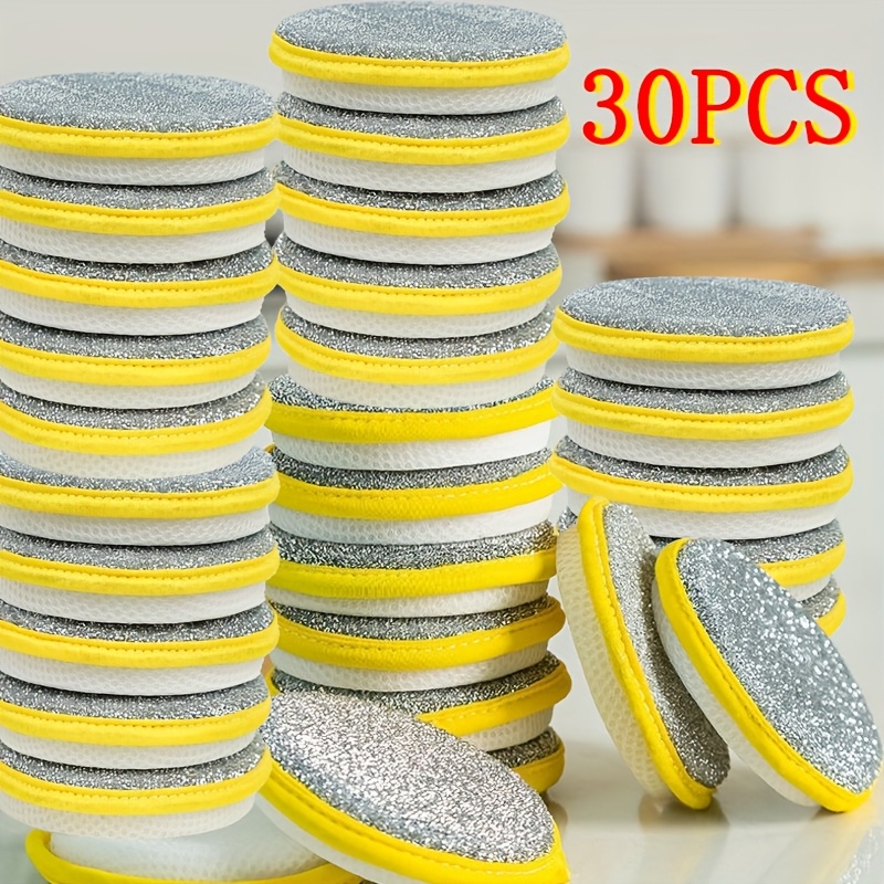 30pcs Reusable Kitchen Sponge Set, Cleaning Pads for Dishes, Stove & Sink – Multi-Purpose, Durable and Long-Lasting, Dishwashing Sponges, Stove Cleaning, Dish Scrubber, Multipurpose Sponge, Versatile Sponge, Highquality Sponge, Sturdy Construction, Cleaning Sponge, Home Cooks, Busy Households