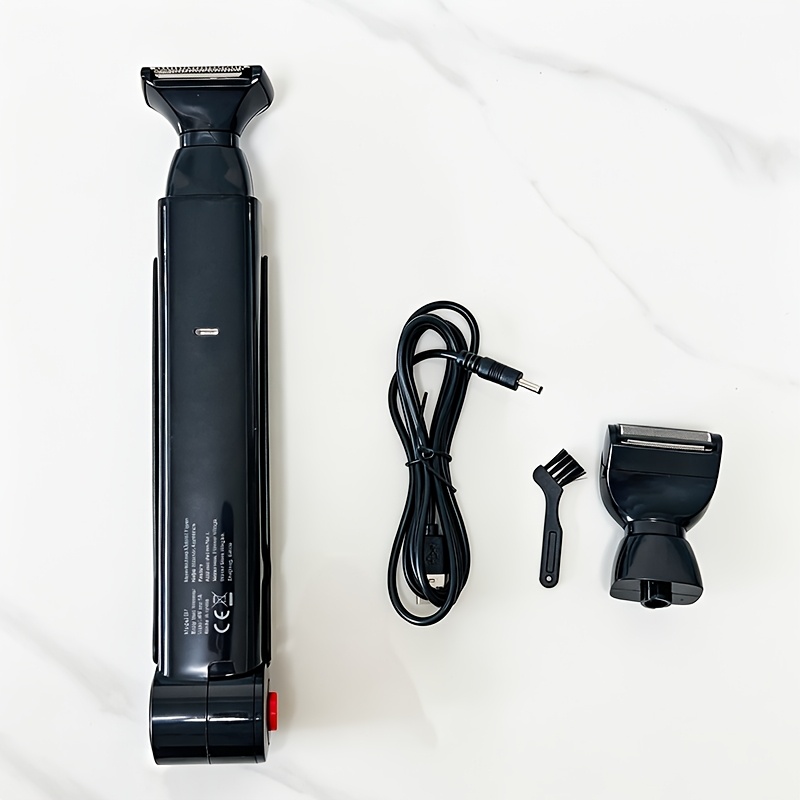 TEMU Men's Back Hair Shaver, Long Handle, Multifunctional Self-service Electric Back Hair Shaver, Electric Hair Removal Full Body Shaver Kit, Facial,