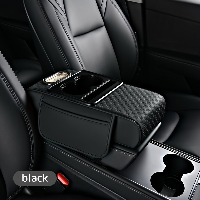 TEMU A Four-in-one Car Armrest Heightening Pad With 3d , In Multiple Colors. It Features An Integrated Central Armrest And A Multifunctional Storage