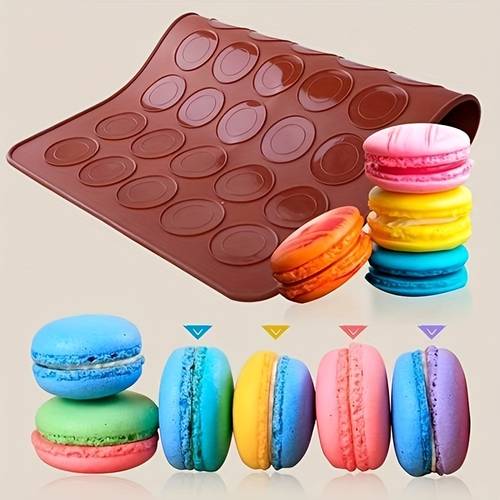 2pcs large small macaron silicone baking mat chocolate cookie silicone pad silicone oven baking tray mat heat insulation pad food grade kitchen baking tool