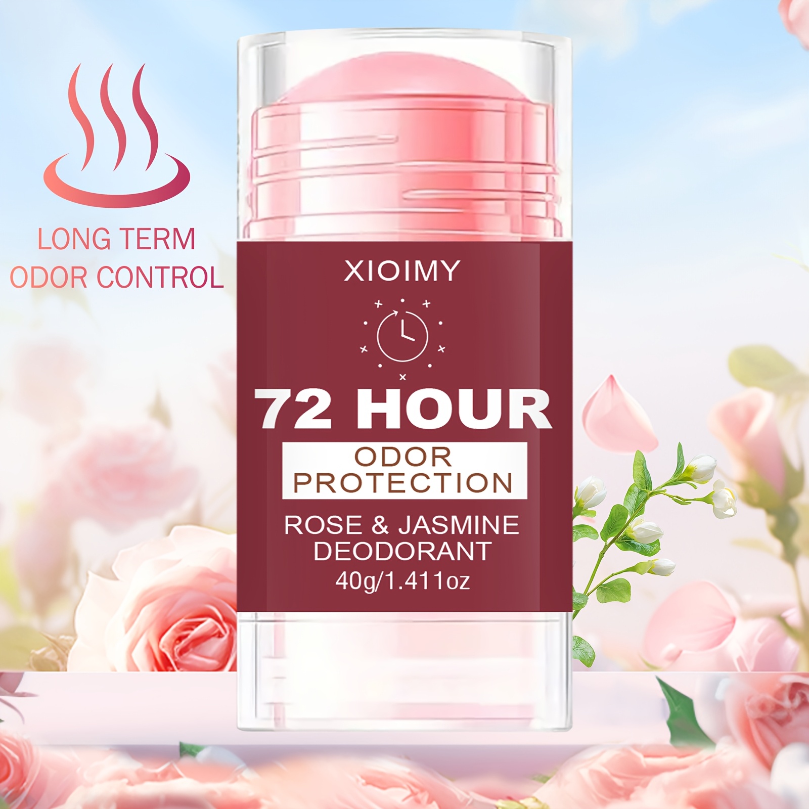 jasmine deodorant 72 hour long lasting   unisex aluminum free formula   texture quickly eliminates odor suitable for underarms whole body intimate areas feet   odor and daily deodorization Product details 2