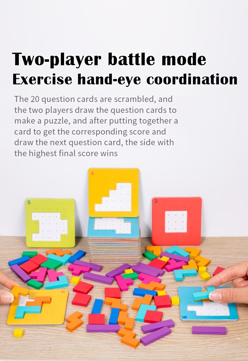 Geometric Shape Puzzle Toy, an Interactive Tabletop Game for Quick Play, Perfect As a Christmas Gift.