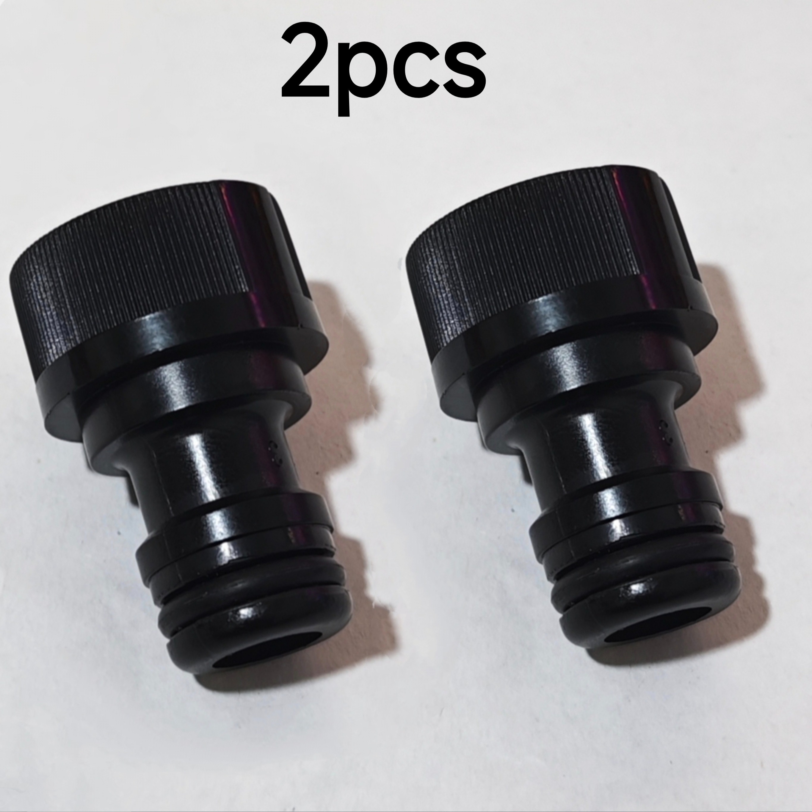 2pcs 1/2" / 19mm Quick Connect Garden Faucet Adapters With Internal Thread Connectors For Car Wash, Water Gun Hose, And Washing Machine - Standard Plastic Accessories