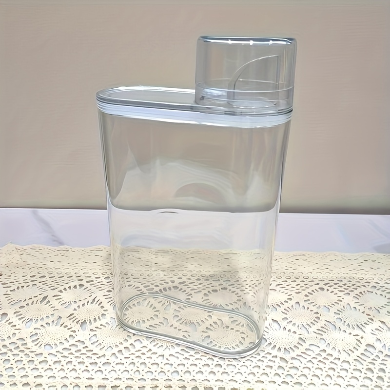 E-shop Flaschen zur Dosierung von Waschmittel, Flüssigwaschmittel & , Waschmittel-Spender mit Deckel – inklusive Messskalenlinien, 1200ml/40oz