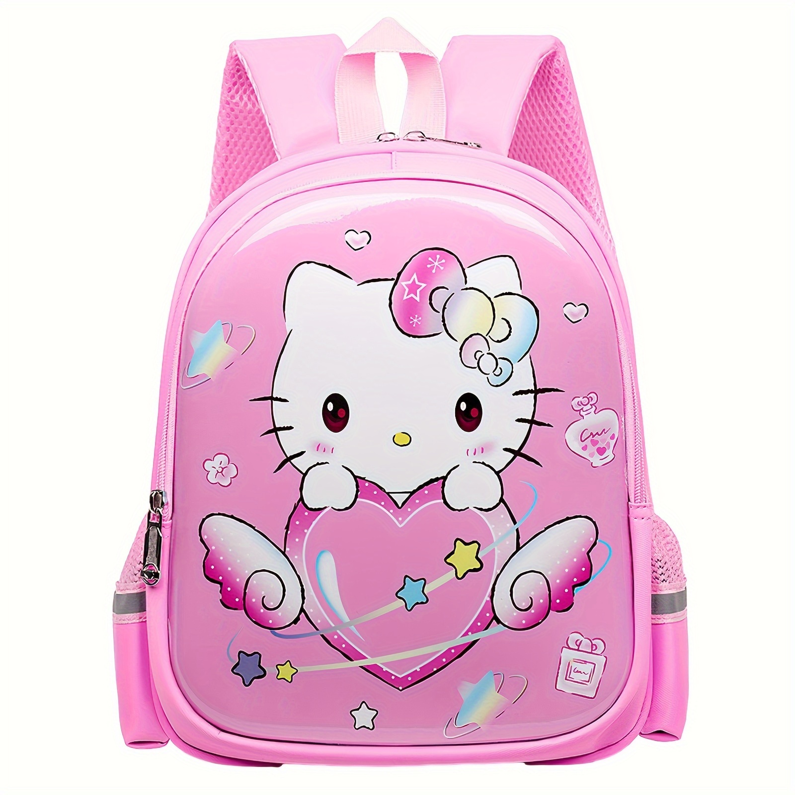 

Sanrio Hello Kitty Backpack - Cute Cartoon Travel Bag With Adjustable Straps, Polyester, Sequin Embellishments, Zip Closure - Ideal For Daily Use And Holiday Gifts, /purple, Backpack For Travel