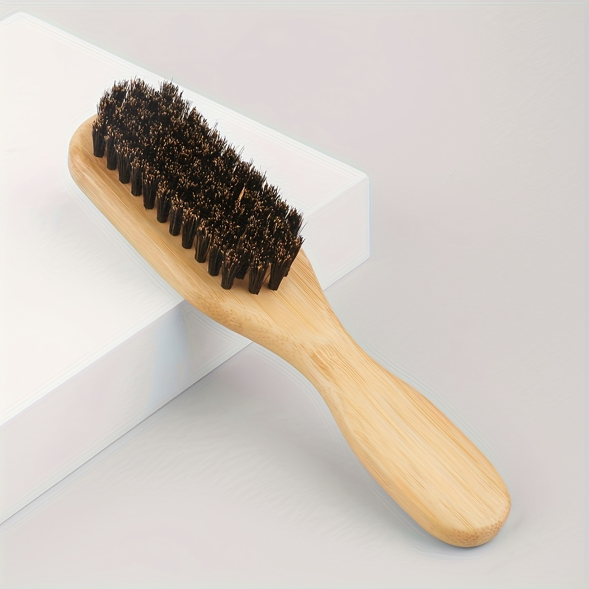 Bamboo Handle Hair Brush with Soft Bristles for All Hair Types