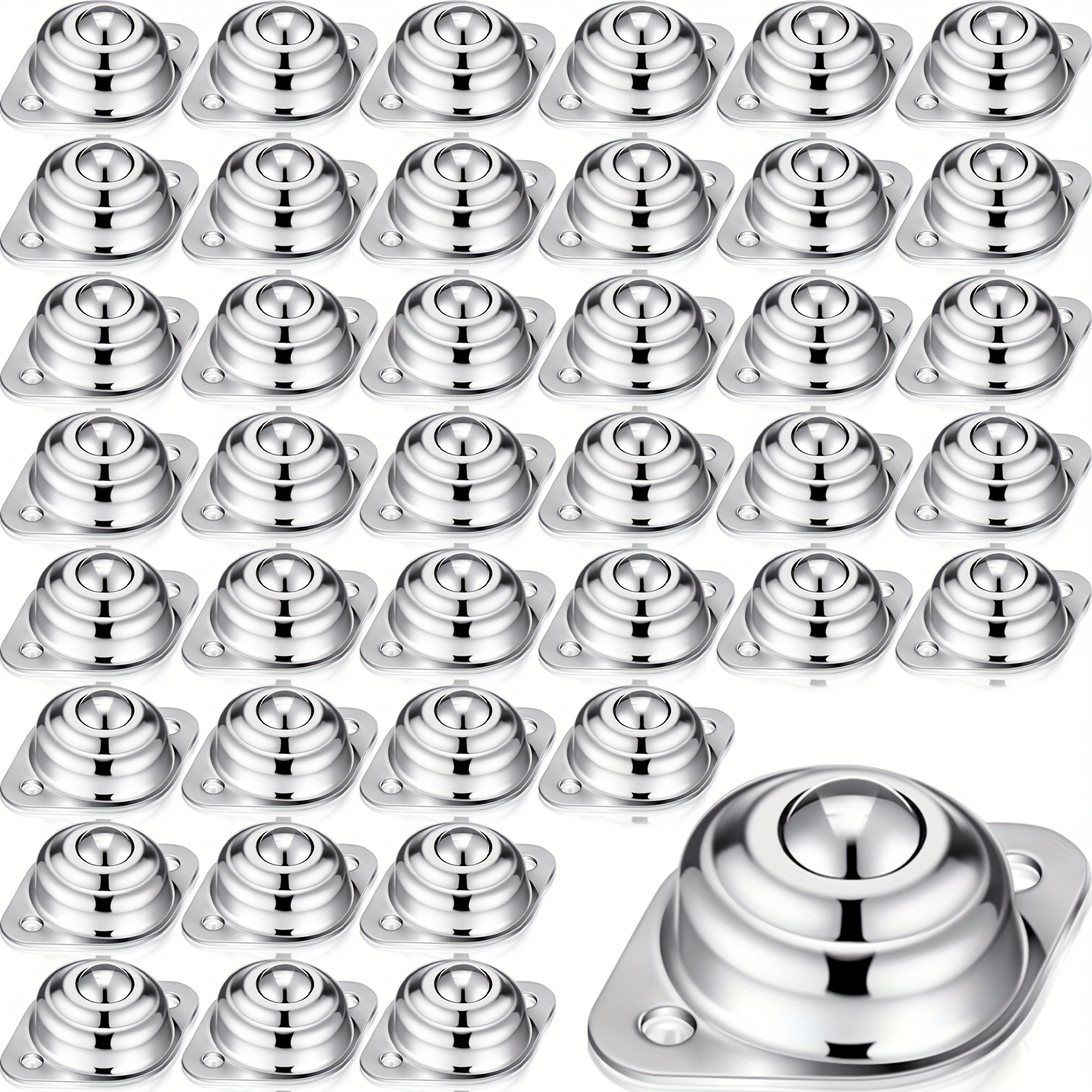 30Pcs Roller Ball Transfer Bearing, 1/2Inch Carbon Steel Ball Casters Mounted Round Ball Transfer Unit For Conveyor - View #5