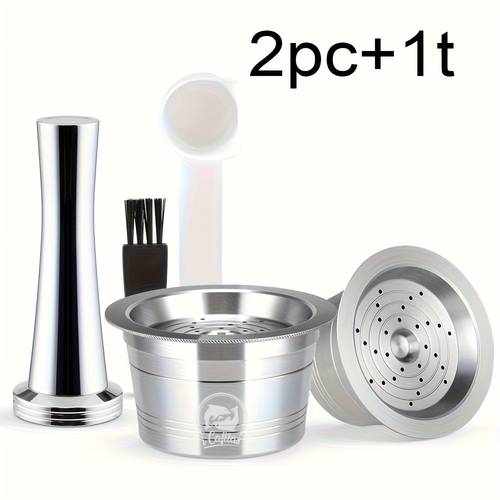 stainless steel refillable reusable coffee capsules for fee for and machines for ruby