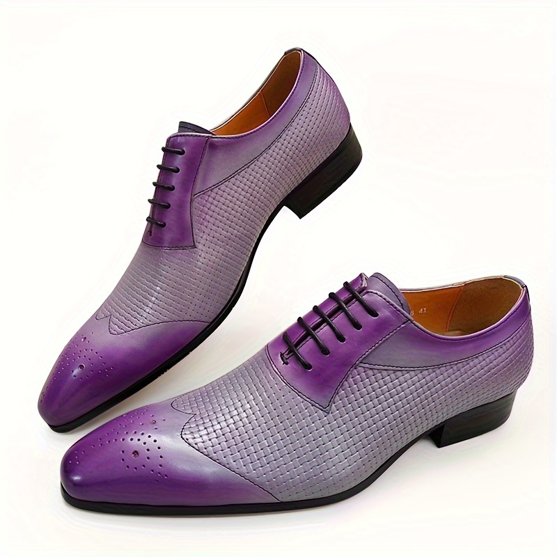 formal mens shoes in purple woven floral patterns suitable - Temu Portugal