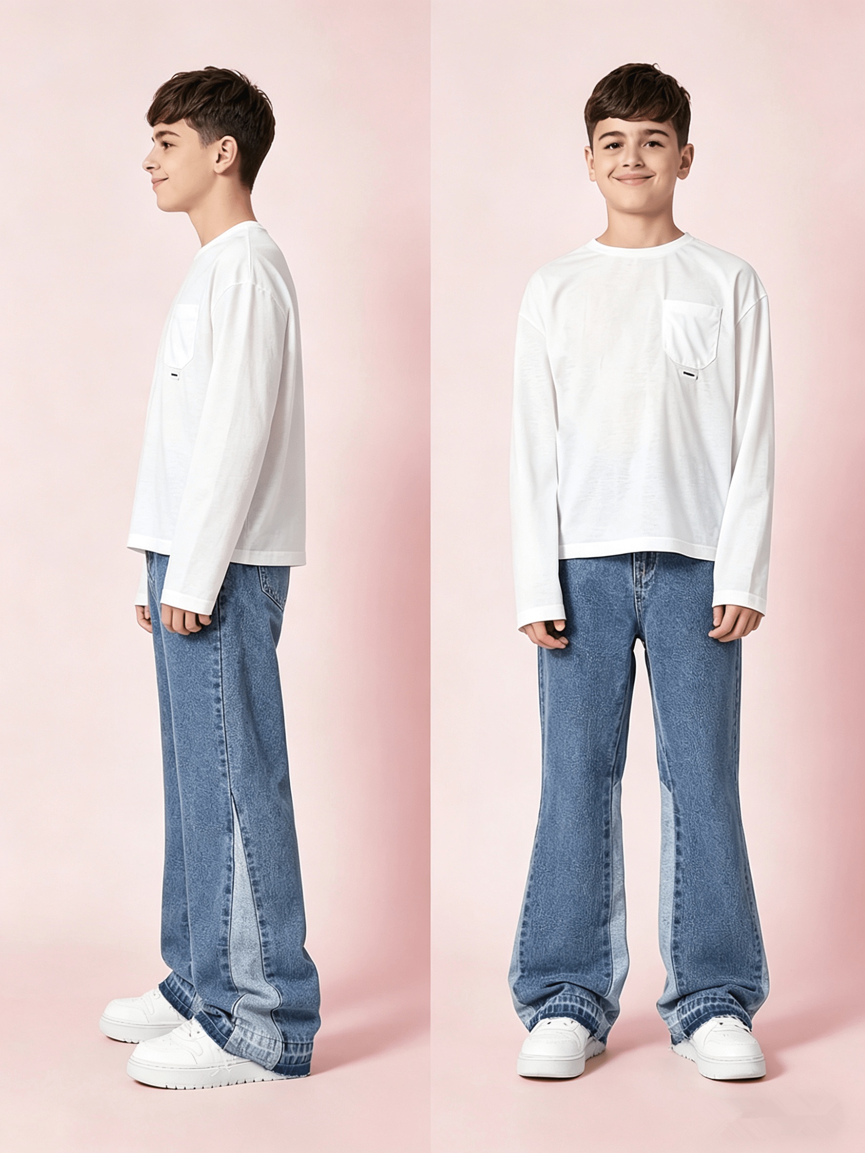 boys spring autumn y2k style denim flared pants - Temu Kuwait 00s 