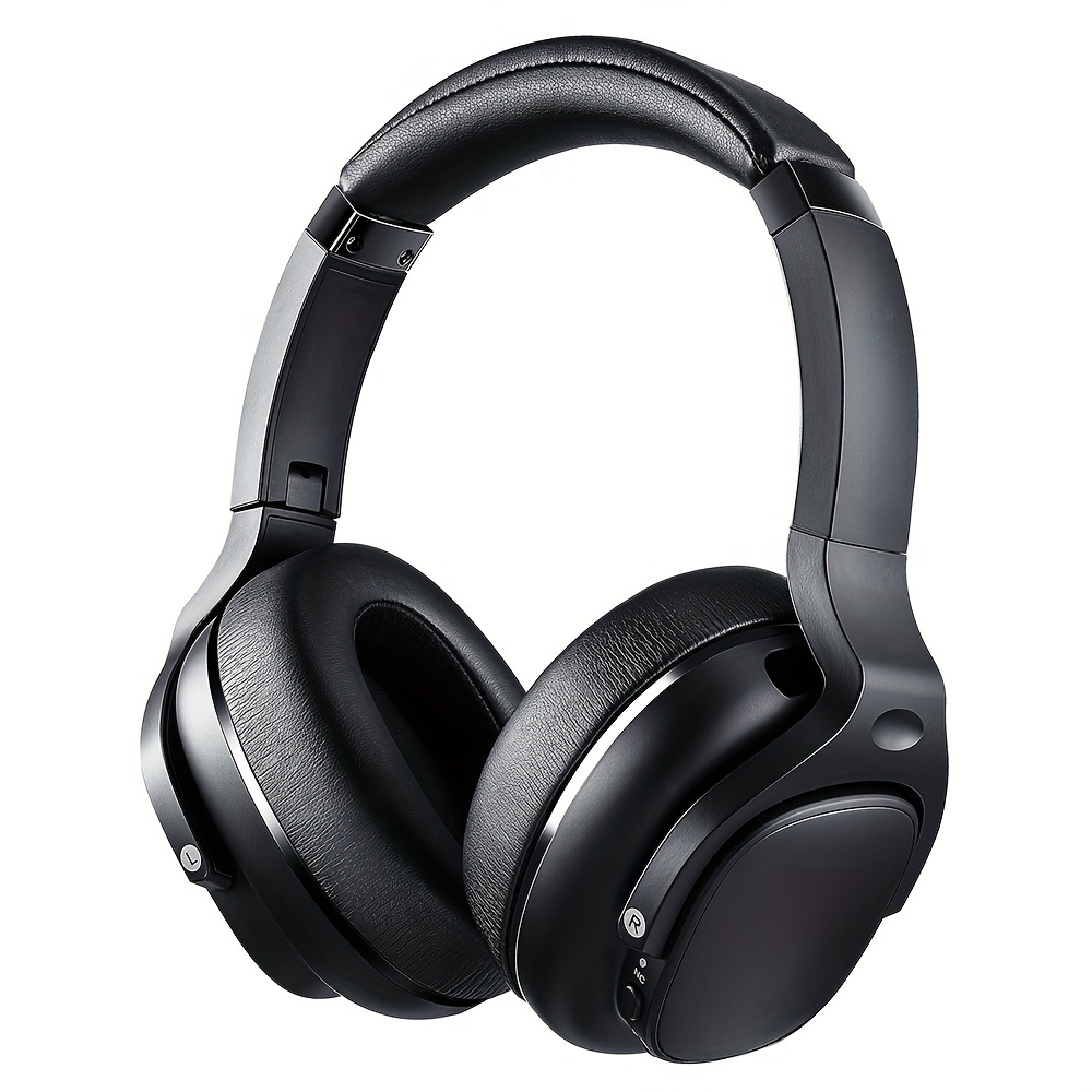 

E9 Hybrid Active Noise Cancelling Headphones Wireless Headphone With Built-in Mic, Deep Bass, Carry Case, Clear Calls, 30hours