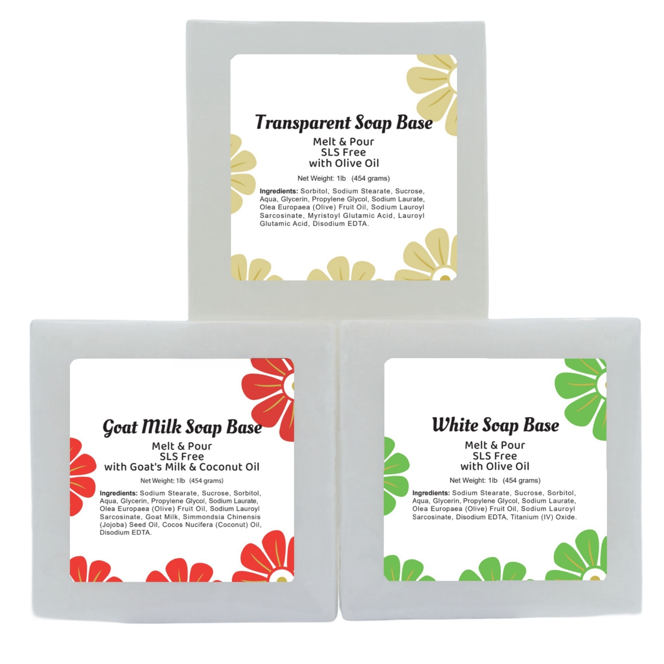 

Goat Milk Soap Base, White Soap Base, Clear Soap Base, Premium Glycerin Soap Base