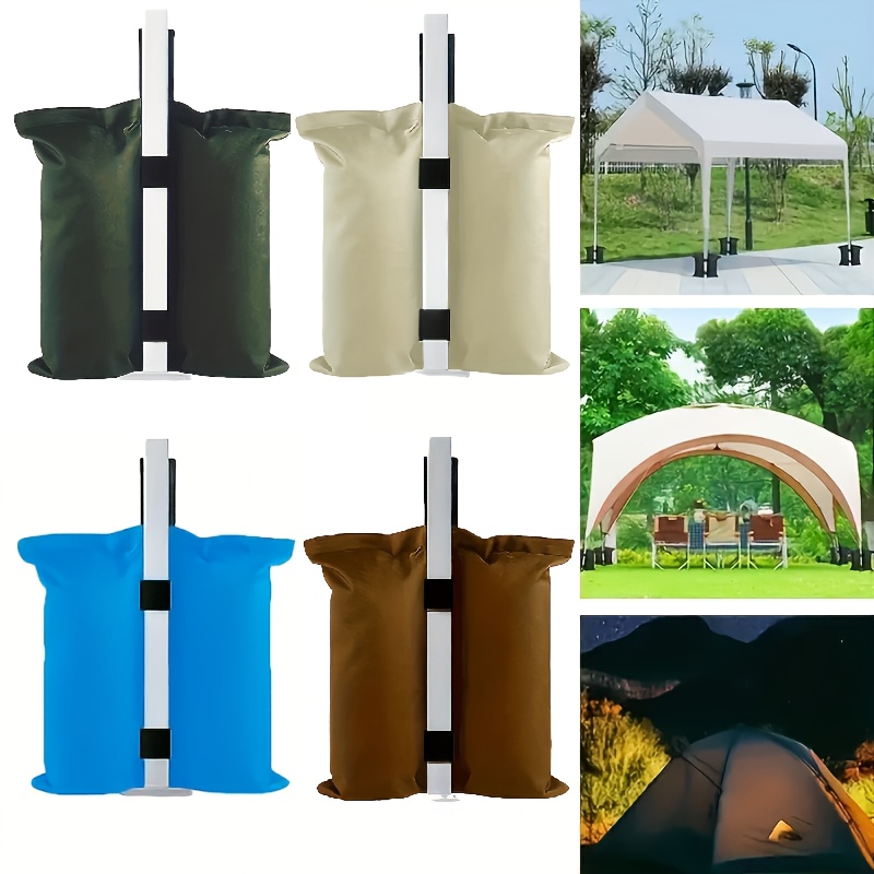 4 Oxford Cloth Tent Fixed Sandbags, Awning Sandbag Bags Outdoor, Outdoor Sun Umbrella Bottom Heavy Duty Gazebo Weighted Sandbags, Travel Camping Equipment