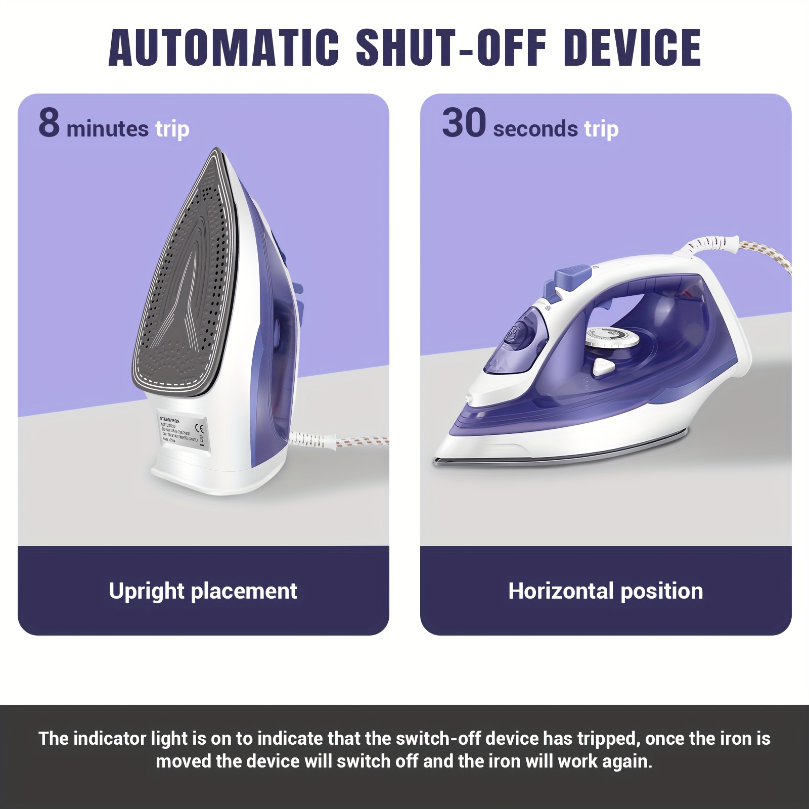 professional steam iron and garment steamer heavy duty titanium soleplate fast heating self cleaning 3 temperature settings with   vertical steam anti   system rotary dial suitable for     ironer Product details 4