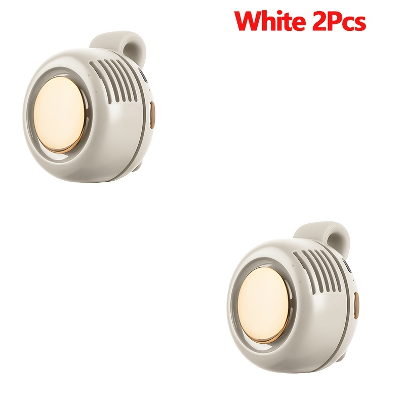 Image of 2pcs Portable Silent Mini Electric Fans, Colors! 3-speed Adjustable Ceiling Fan With Rotating . Compact And Lightweight, A Must-have Item For The Entire Summer. Ideal For Holiday Gifts, Camping, Use