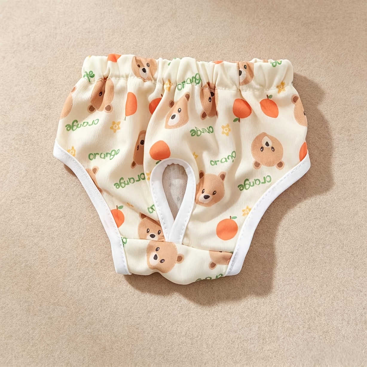 TEMU 1pc Of Pet Safety Pants - Cartoon Bear And Lamb Pattern Pet Diapers, Anti-harassment Sanitary Pants For Menstrual Periods, Suitable For Dogs'