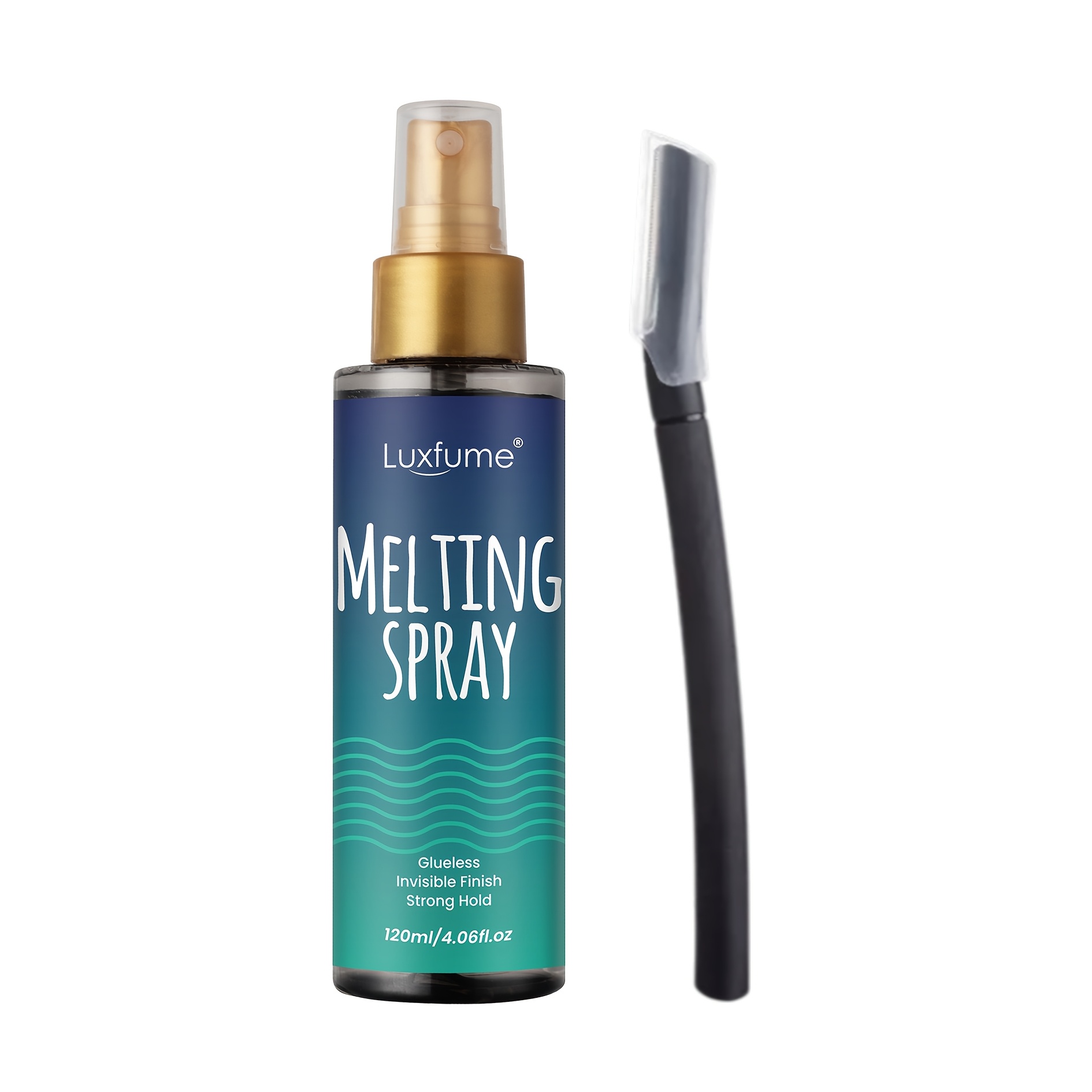Lace Wig Melting Spray 4.06oz, Waterproof Wig Glue Spray, No Residue, With Scraper, Easy Clean, Adhesive For Lace Front Wig, Hair Pieces & Dreadlocks