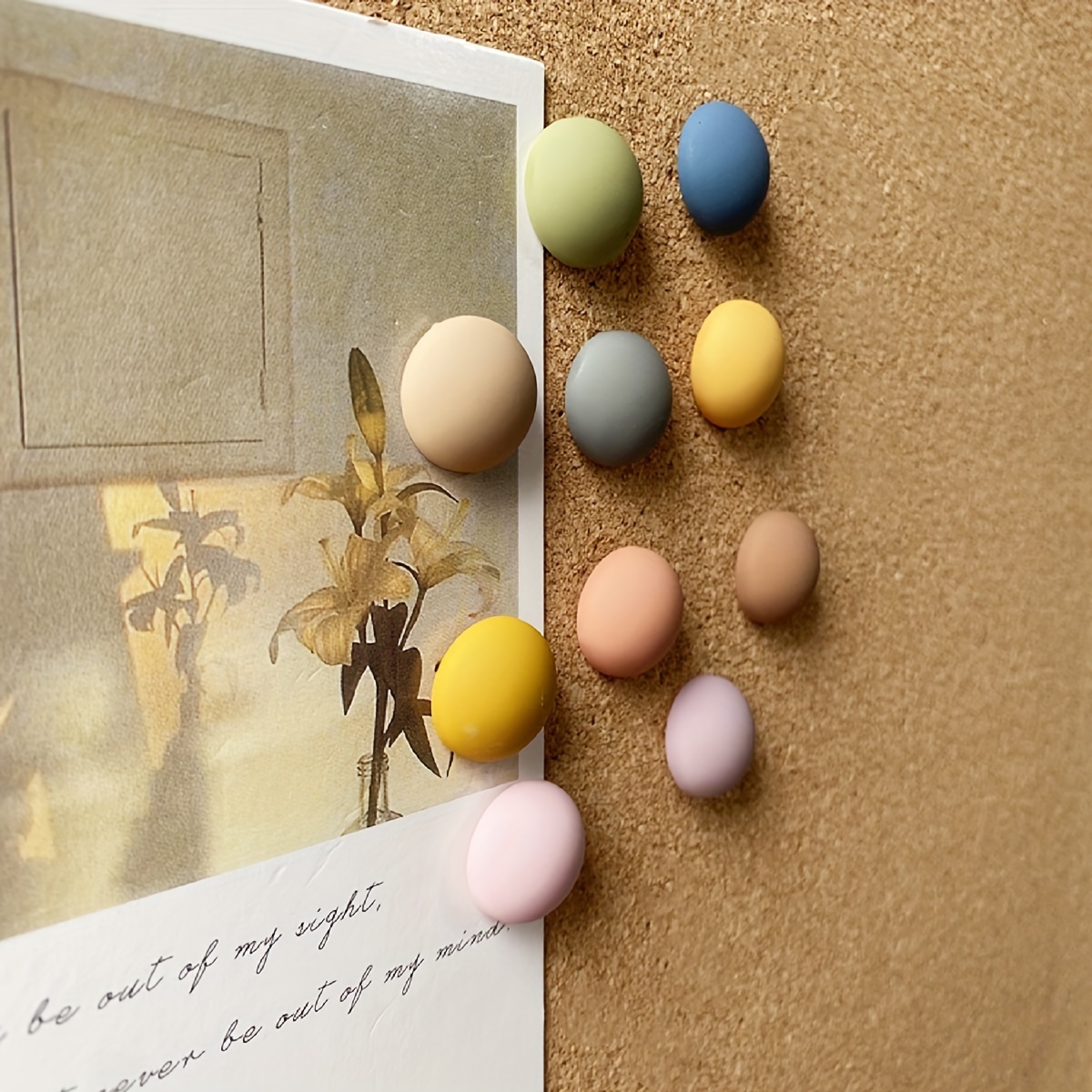 

10pcs Vibrant Macaron & Morandi Colors Push Pins - Matte , Decorative Thumb For Photos, Office & - , Rust-resistant & Reusable