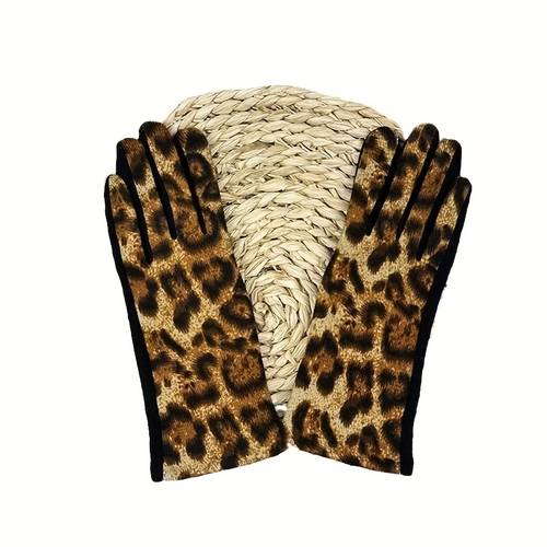 2pcs set of womens gloves an elegant solid color womens cold weather gloves with elastic full fingers striped warm lining windproof and warm gloves