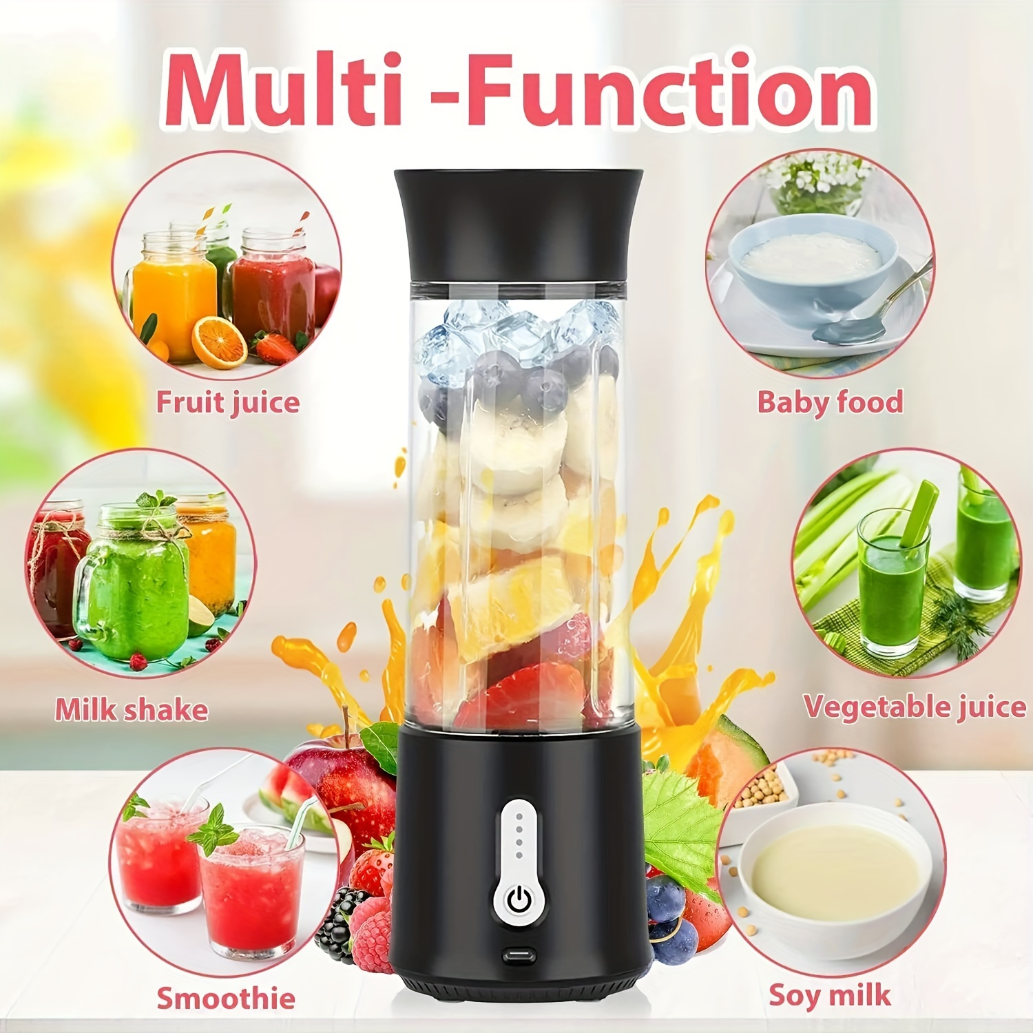 1pc Mini Soybean Maker, 900ML, deals Juicer, Free Filtration