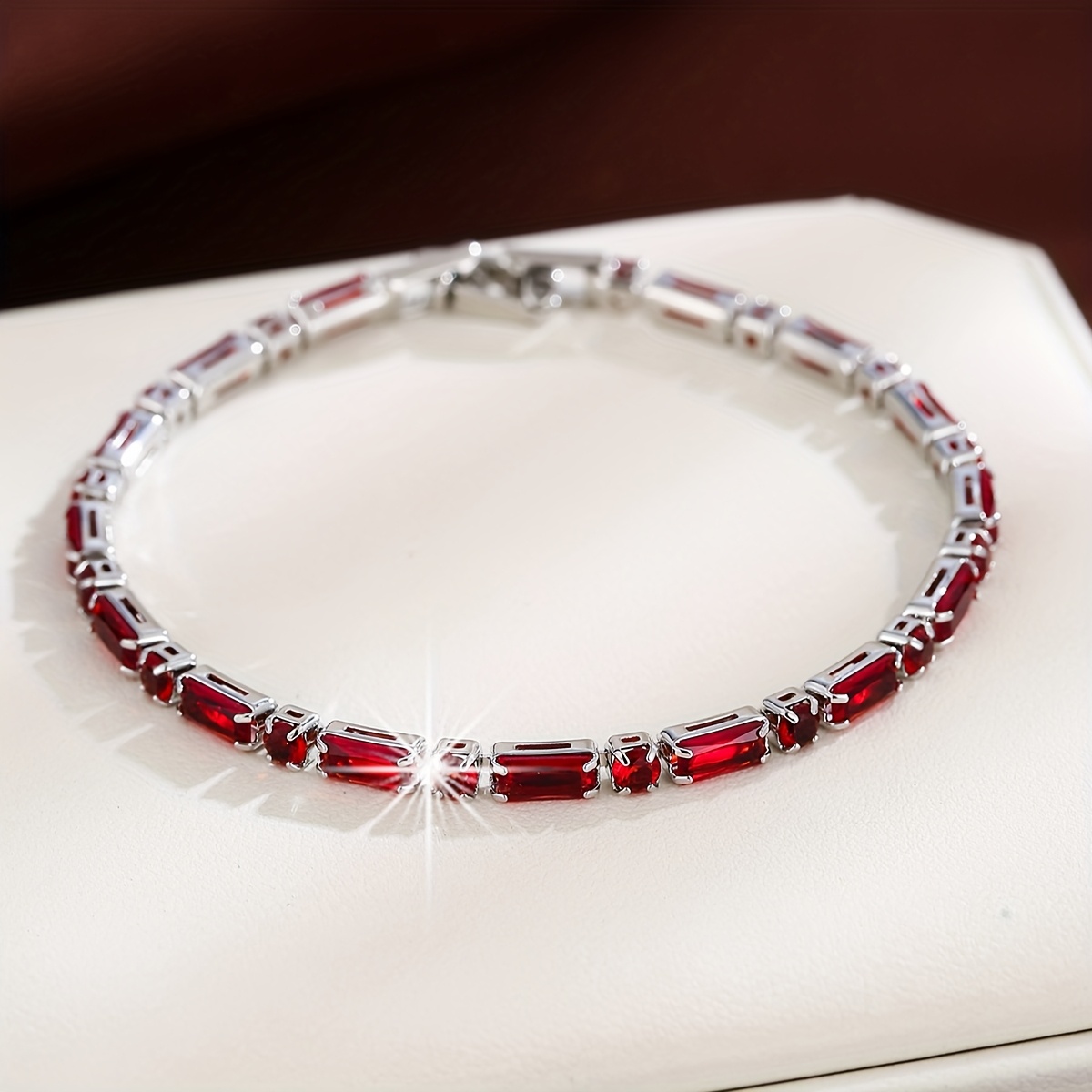 Personalized Zirconia Inlay Bracelet for Her